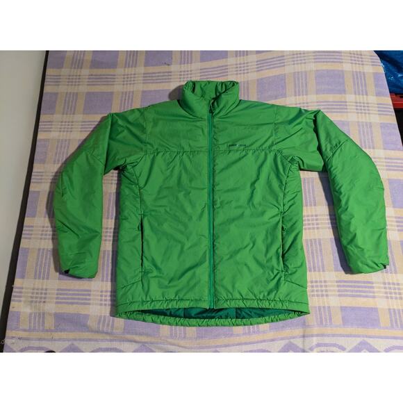Patagonia Micro Puff Jacket Mens Sz Medium Cilantro Lime Zip Up Puffer Primaloft